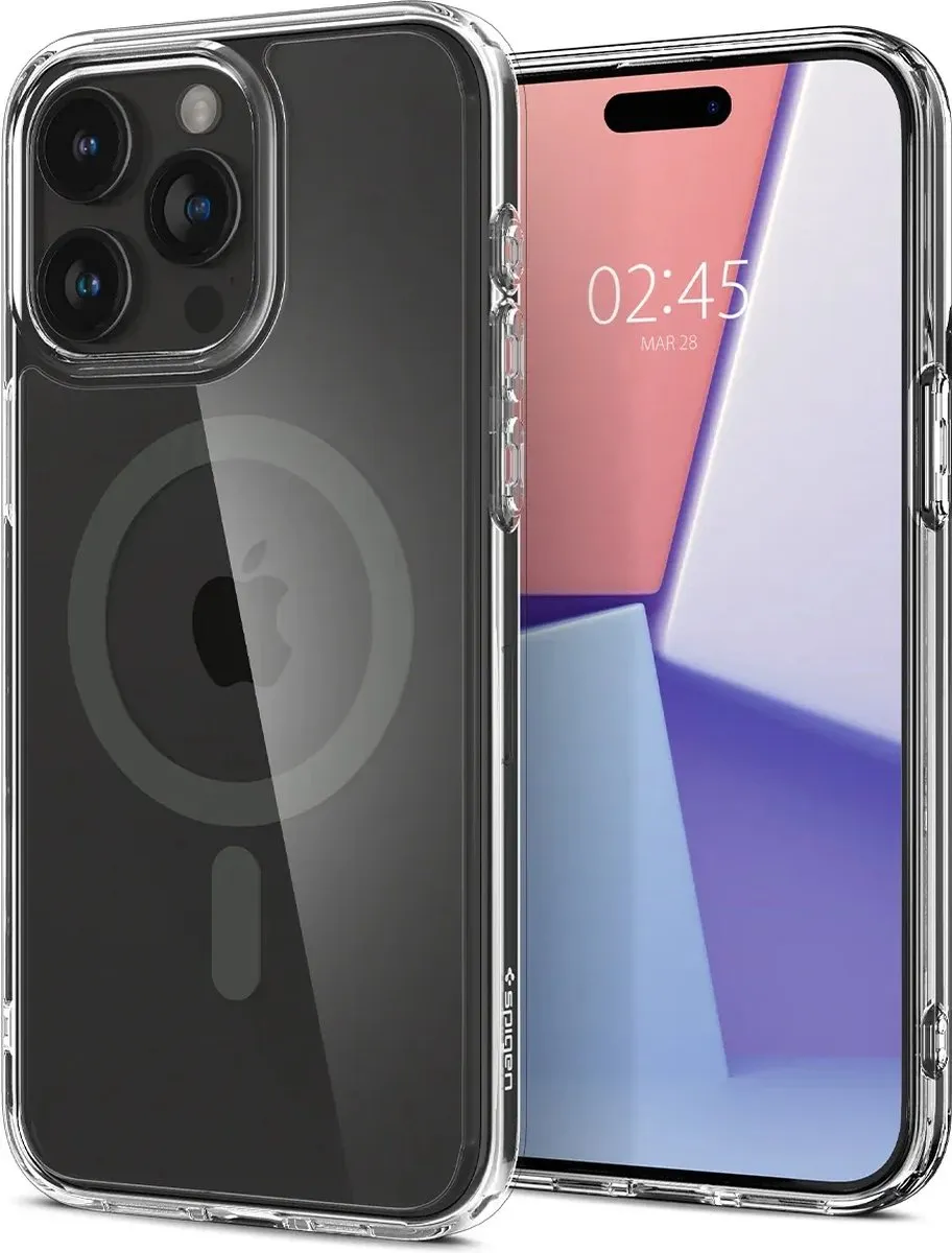 Spigen Apple iPhone 15 Pro Ultra Hybrid Hoesje ACS06441 - Grijs
