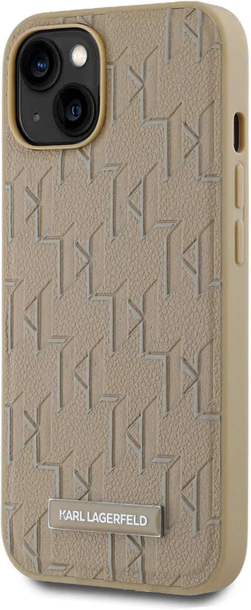 Karl Lagerfeld Hoesje iPhone 14 MagSafe - Beige