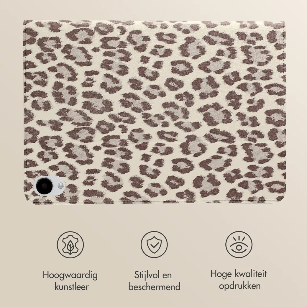 Selencia Tablethoes SH00096791 - Samsung Galaxy Tab S11 - Panterprint - Soft Ivory