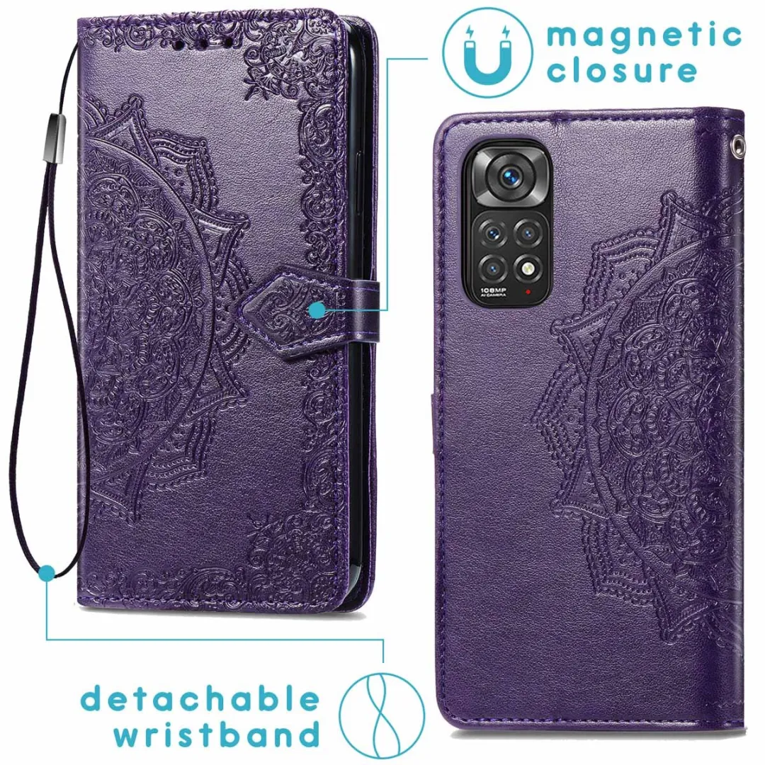 Imoshion Hoesje Xiaomi Redmi Note 11 Pro - 3 Pasjes - Paars