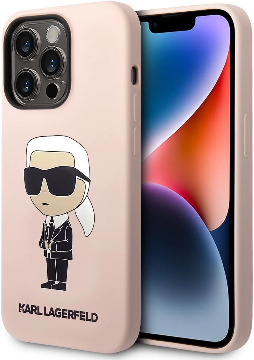 Karl Lagerfeld KLHMP14LSNIKBCP iPhone 14 Pro Hoesje