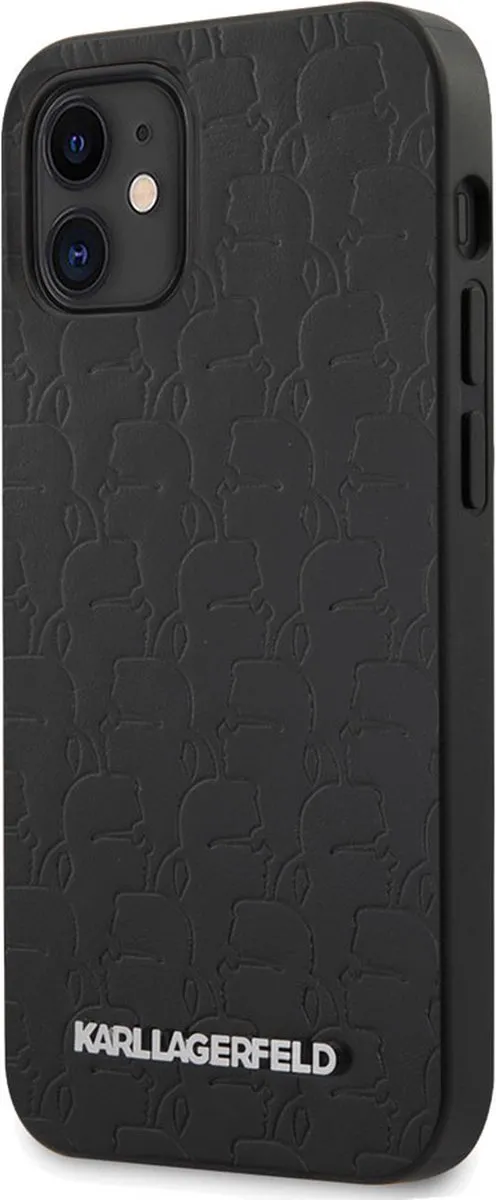 Karl Lagerfeld iPhone 12 Mini Hoesje - Effen Zwart