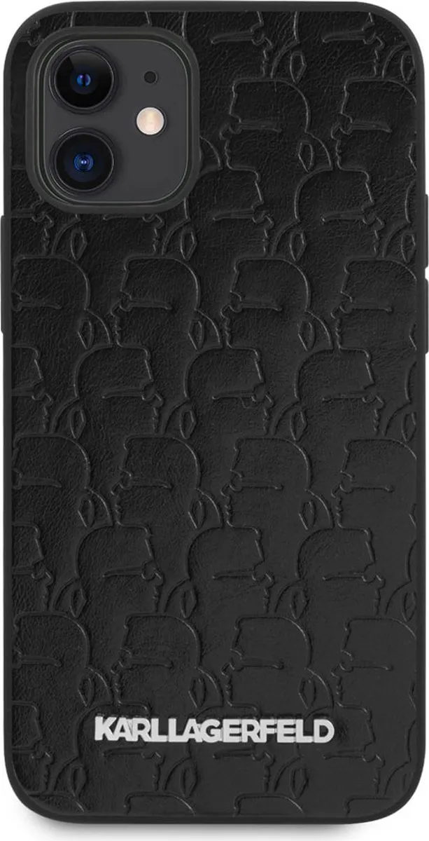 Karl Lagerfeld iPhone 12 Mini Hoesje - Effen Zwart