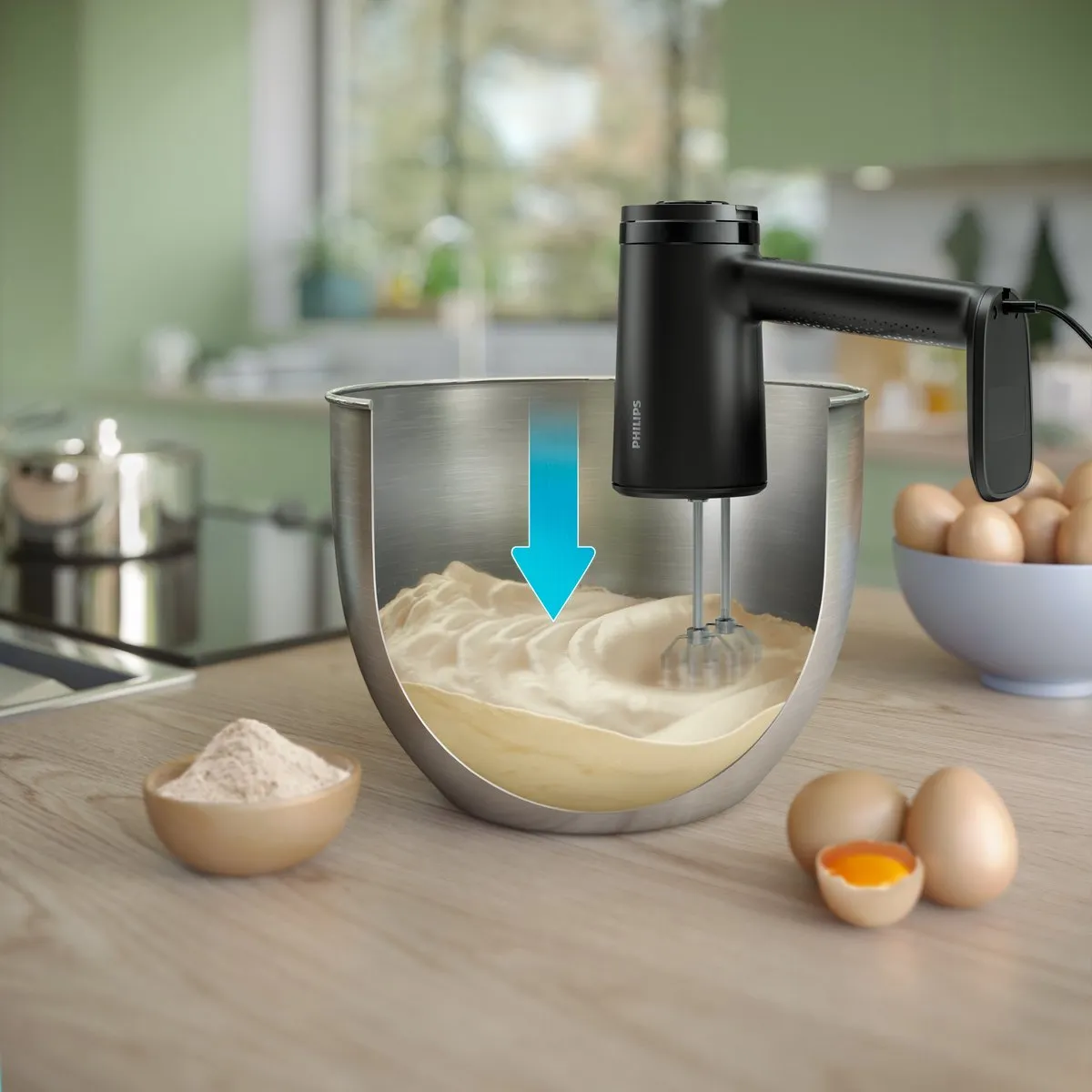 Philips 5000 Series HR3781/10 Handmixer 500W - Grijs