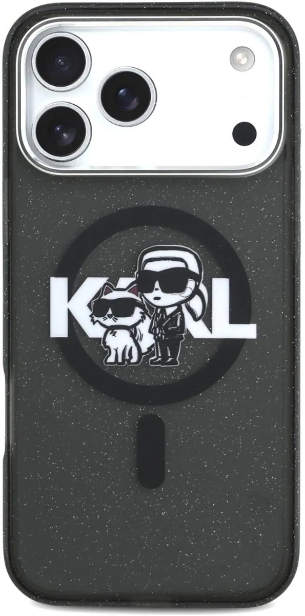 Karl Lagerfeld Back Cover Case iPhone 17 Pro Max - Zwart - MagSafe
