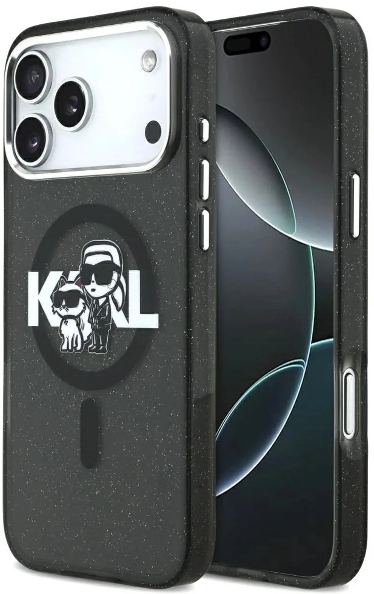Karl Lagerfeld Back Cover Case iPhone 17 Pro Max - Zwart - MagSafe