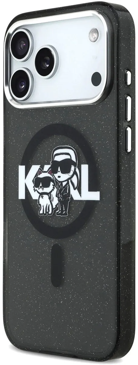 Karl Lagerfeld Back Cover Case iPhone 17 Pro Max - Zwart - MagSafe