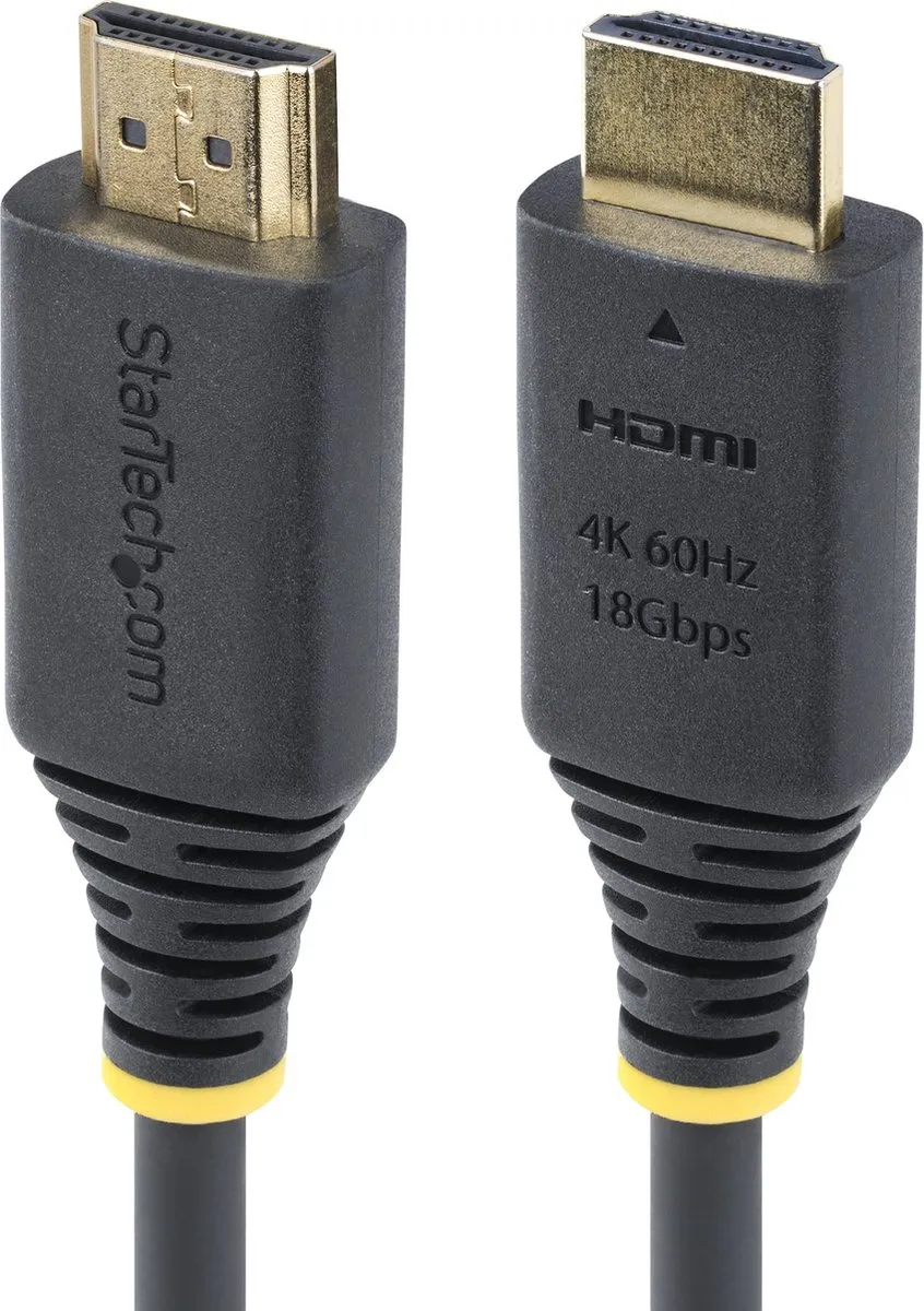 Startech HDMI2-CABLE-4K60-2M Kabel - 2m - 4K 60Hz - Zwart - afbeelding 6 van 6