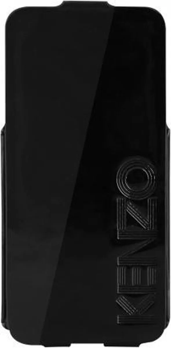 Kenzo Glossy Lederen Flipcase iPhone 5/5s - Zwart - KENZOGLOXYCOXIP5N