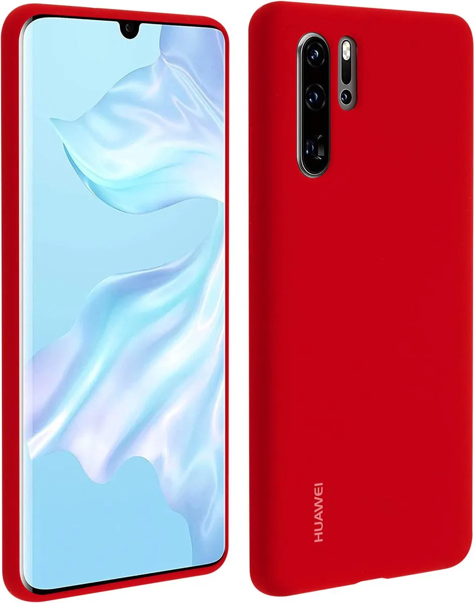 Huawei P30 Pro Silicon Hoesje - Rood - 51992876