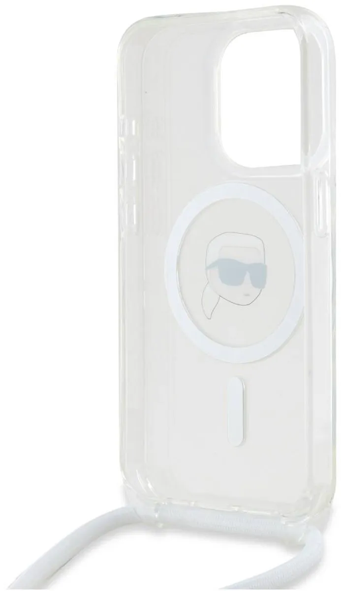 Karl Lagerfeld KLHMP15XHCKHNT Hoesje iPhone 15 Pro Max - Transparant