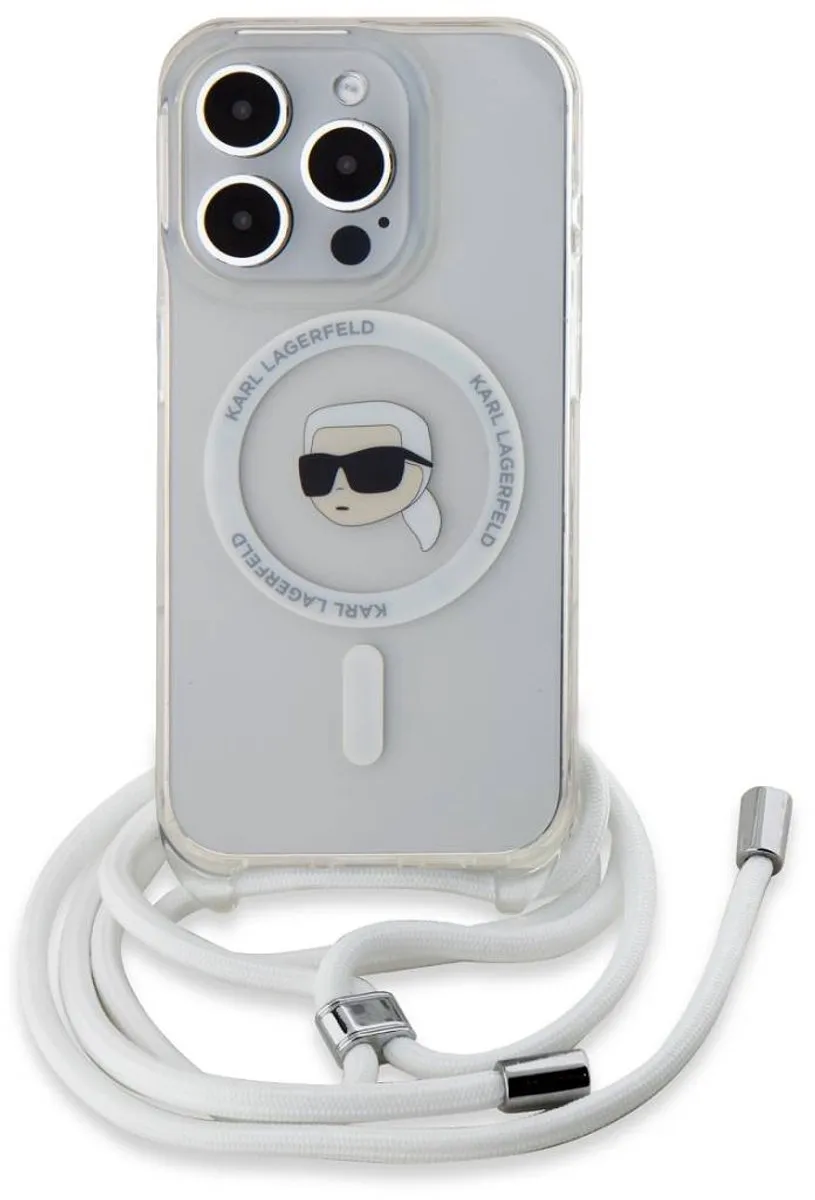 Karl Lagerfeld KLHMP15XHCKHNT Hoesje iPhone 15 Pro Max - Transparant