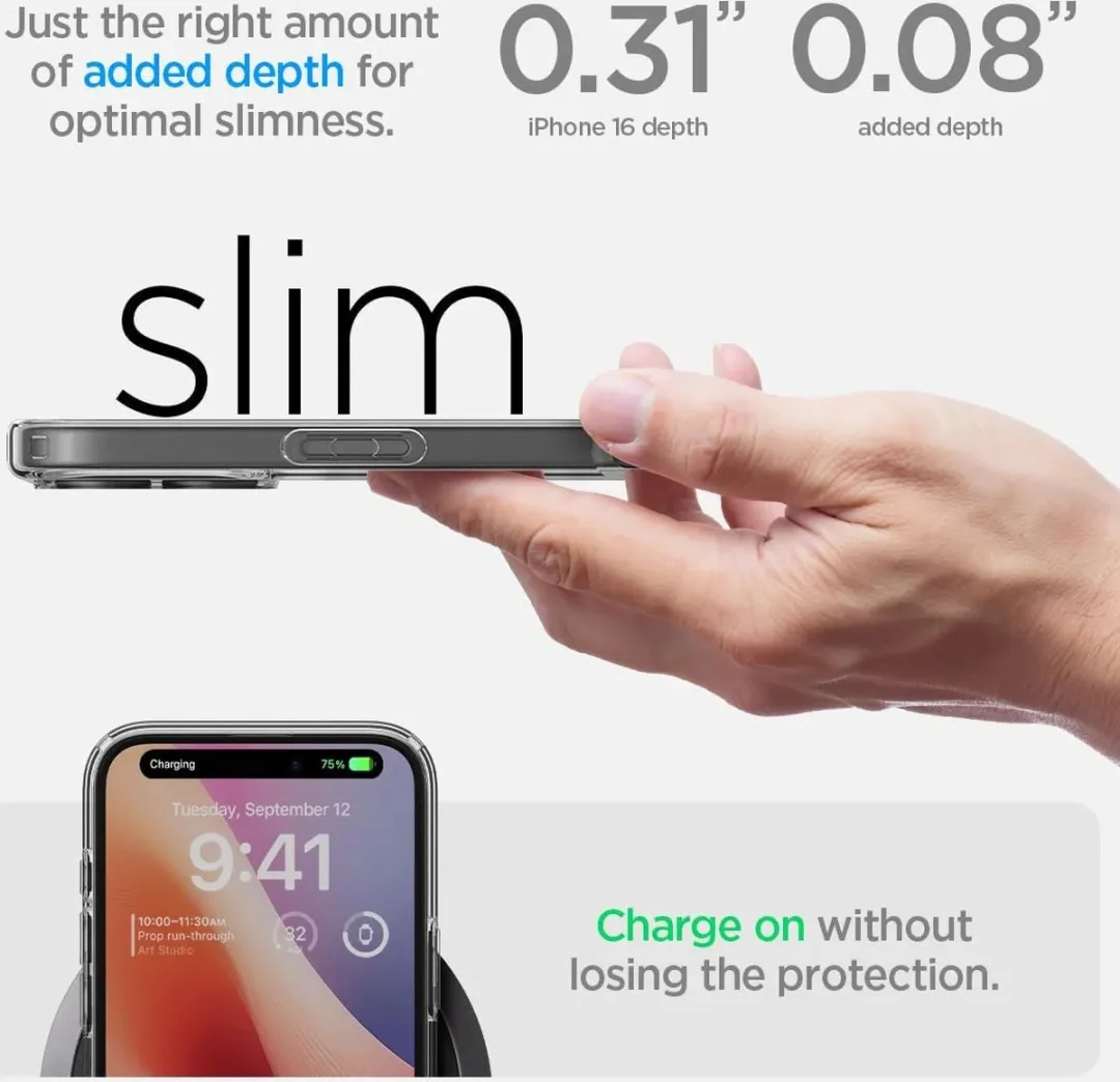 Spigen Ultra Hybrid Back Cover iPhone 16 Plus - Transparant