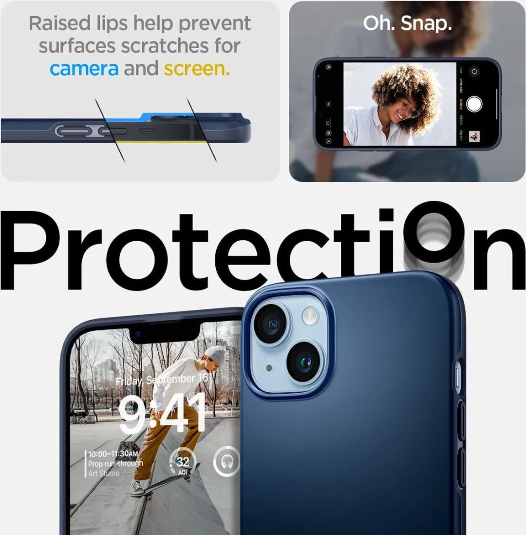 Spigen Thin Fit iPhone 14 Plus Hoesje - Blauw