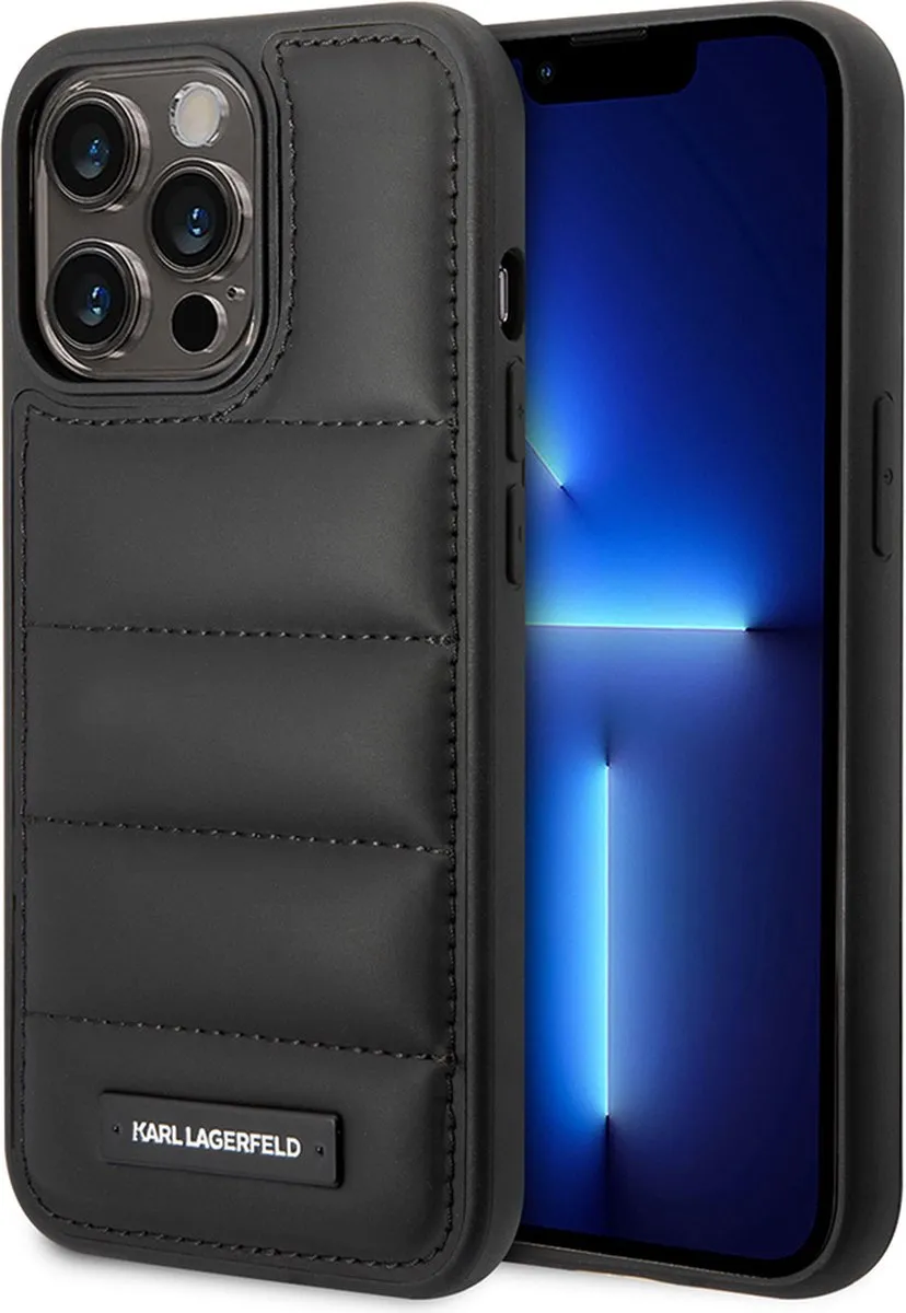 Karl Lagerfeld iPhone 14 Pro Max Hoesje - Zwart