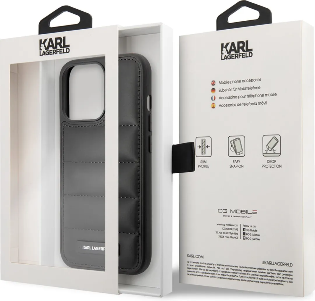 Karl Lagerfeld iPhone 14 Pro Max Hoesje - Zwart