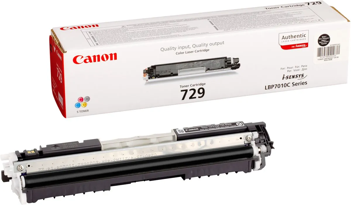 Canon 729-BK Tonercartridge - Zwart - 1200 Pagina's