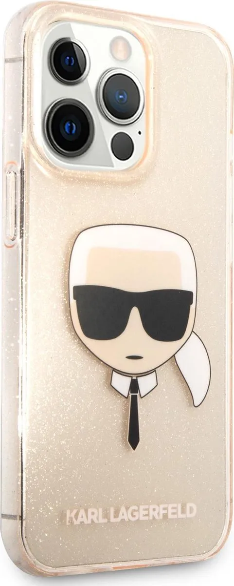Karl Lagerfeld TPU Smartphonehoesje iPhone 13 Pro - Goud - MagSafe - afbeelding 6 van 6