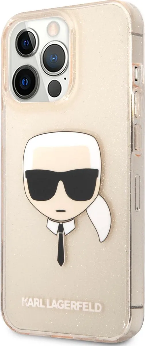 Karl Lagerfeld TPU Smartphonehoesje iPhone 13 Pro - Goud - MagSafe