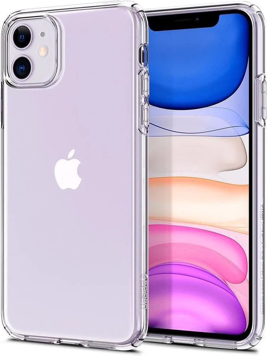Spigen Liquid Crystal Hoes iPhone 11 - Transparant
