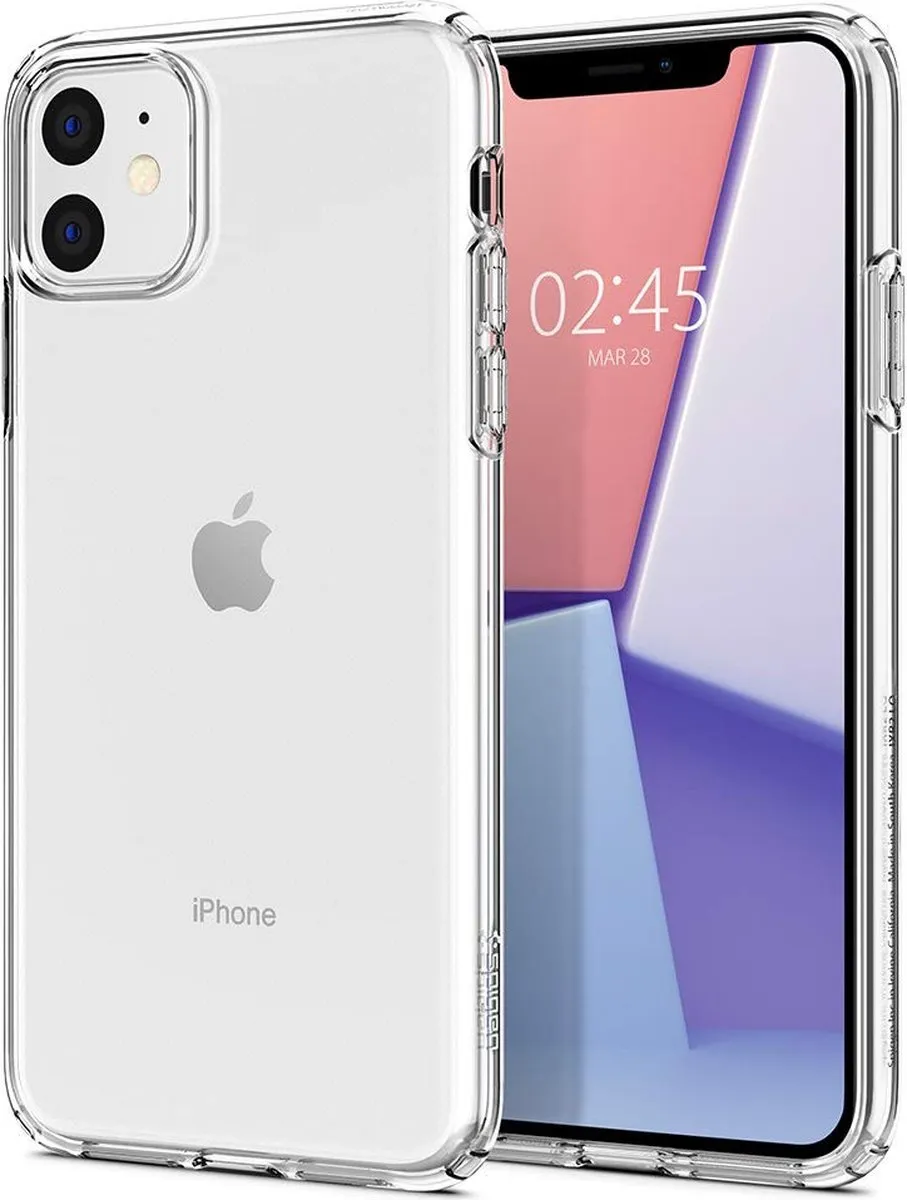 Spigen Liquid Crystal Hoes iPhone 11 - Transparant