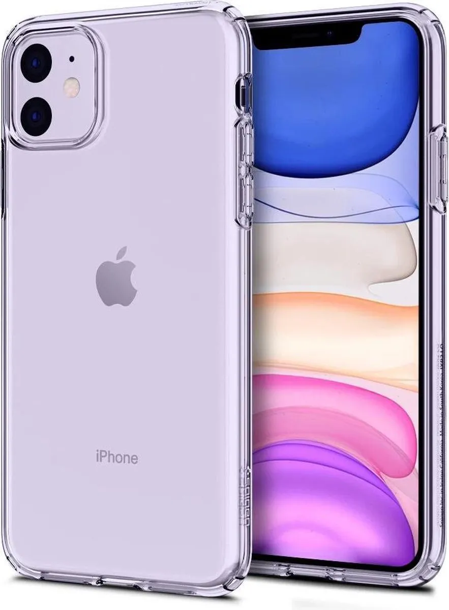 Spigen Liquid Crystal Hoes iPhone 11 - Transparant - afbeelding 6 van 6