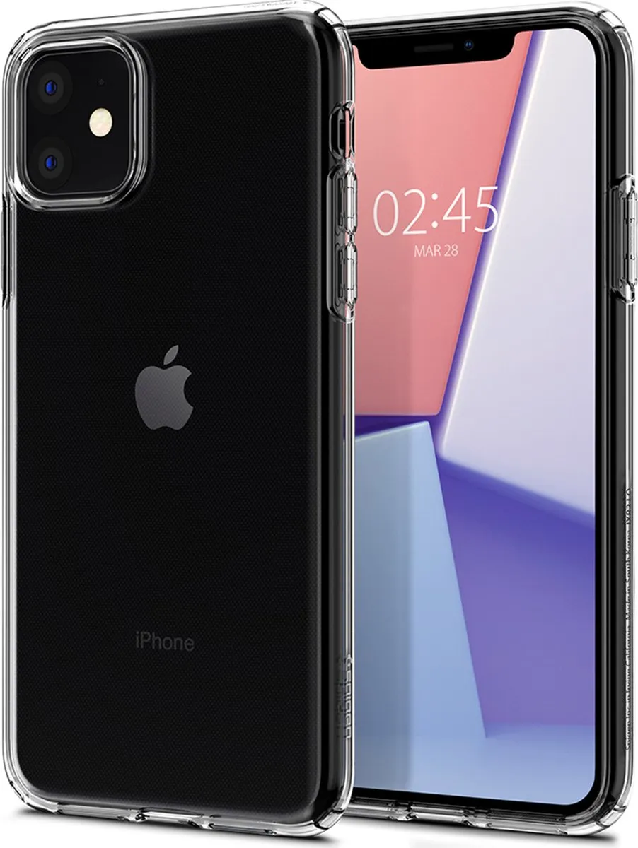 Spigen Liquid Crystal Hoes iPhone 11 - Transparant