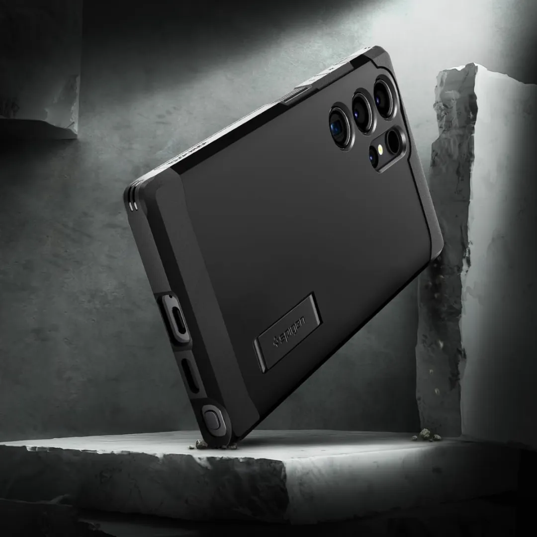 Spigen Tough Armor Hoesje Samsung Galaxy S24 Ultra - Zwart