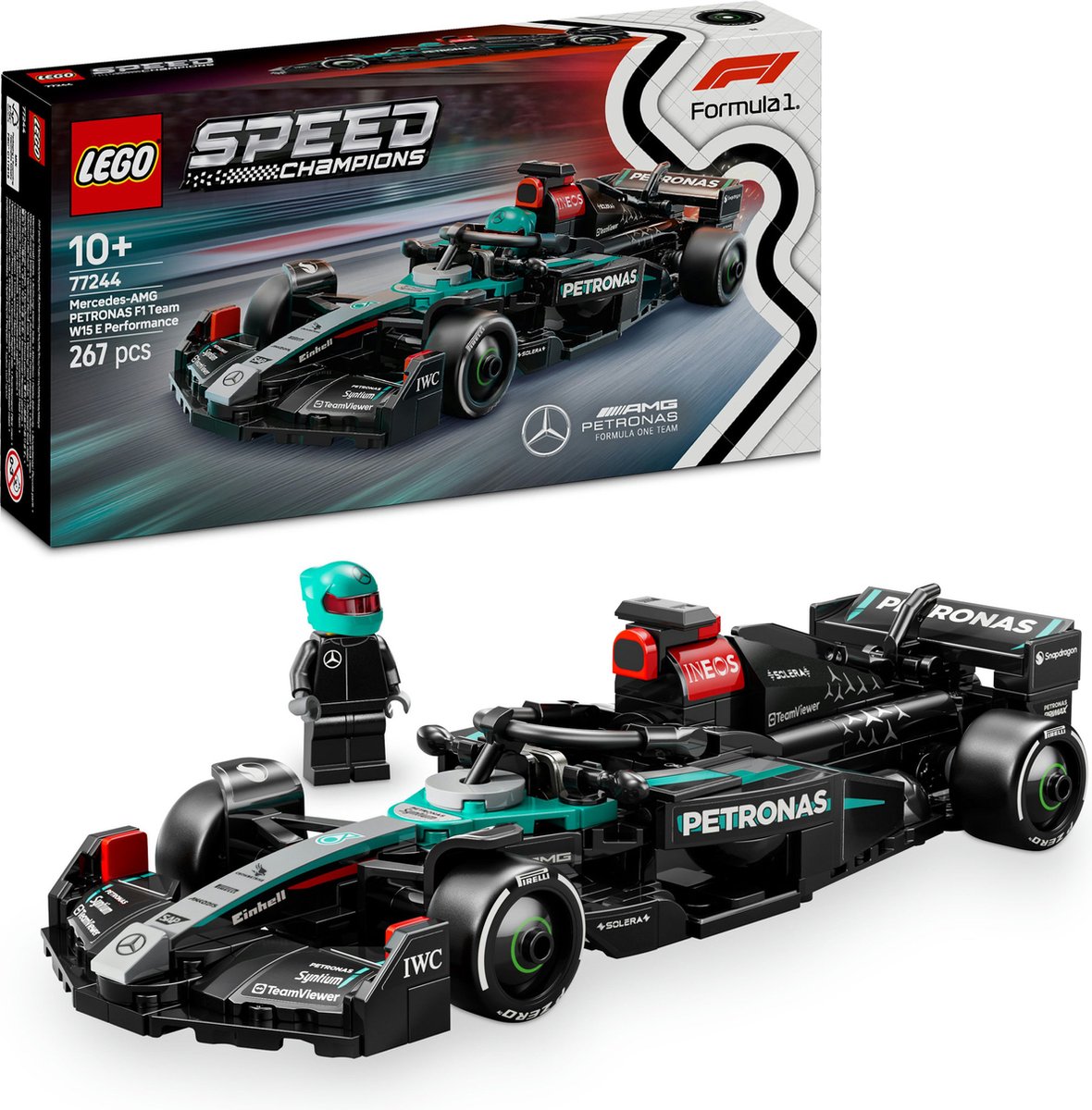 LEGO Speed Champions Mercedes-AMG F1 W15 racewagen Speelgoed - 77244