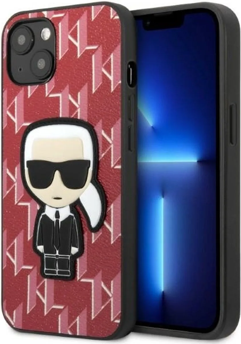 Karl Lagerfeld KLHCP13SPMNIKPI Hoesje iPhone 13 mini - Rood