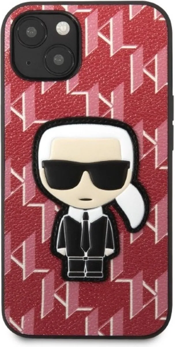 Karl Lagerfeld KLHCP13SPMNIKPI Hoesje iPhone 13 mini - Rood