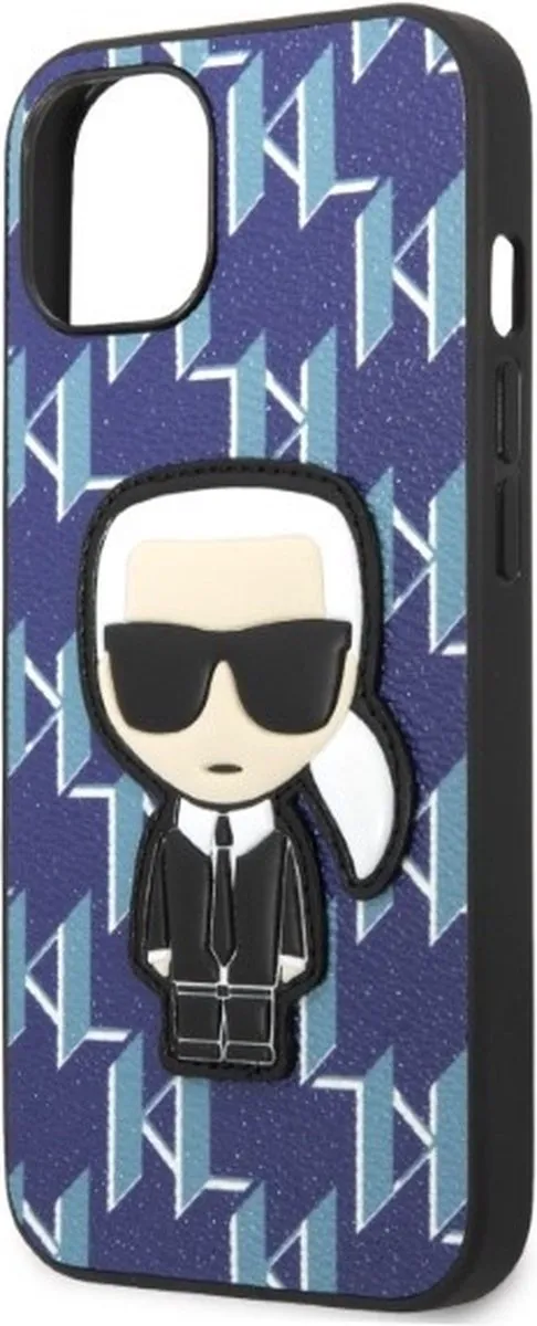 Karl Lagerfeld KLHCP13SPMNIKBL Hoesje iPhone 13 mini - Blauw