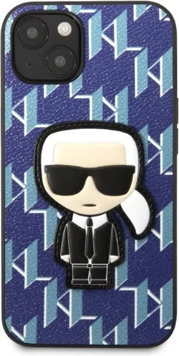Karl Lagerfeld KLHCP13SPMNIKBL Hoesje iPhone 13 mini - Blauw
