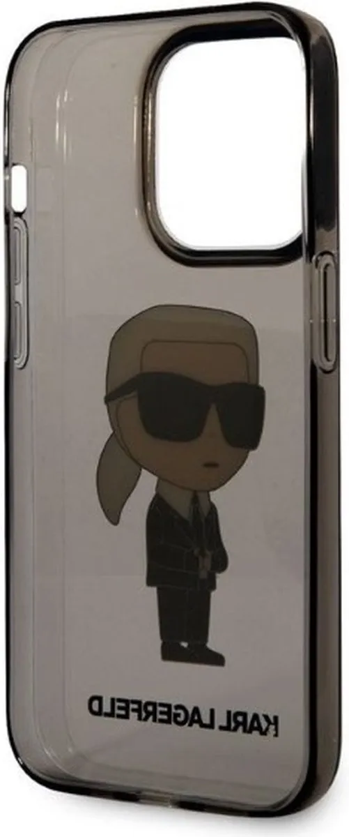 Karl Lagerfeld KLHCP14LHNIKTCK iPhone 14 Pro Hardcase - Zwart