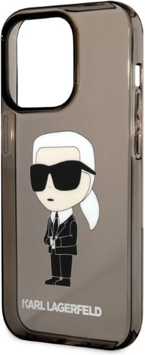 Karl Lagerfeld KLHCP14LHNIKTCK iPhone 14 Pro Hardcase - Zwart