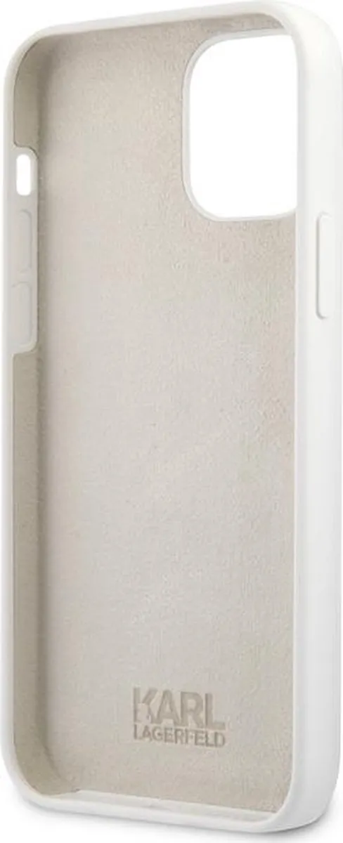 Karl Lagerfeld Silicone Back Case KASIWHIP12 - iPhone 12/12 Pro Wit