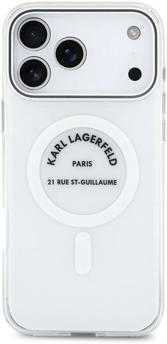 Karl Lagerfeld Back Cover Case iPhone 17 Pro Max - Transparant - MagSafe