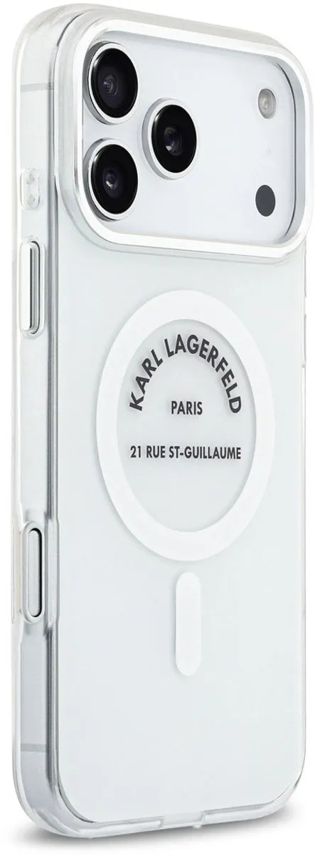 Karl Lagerfeld Back Cover Case iPhone 17 Pro Max - Transparant - MagSafe