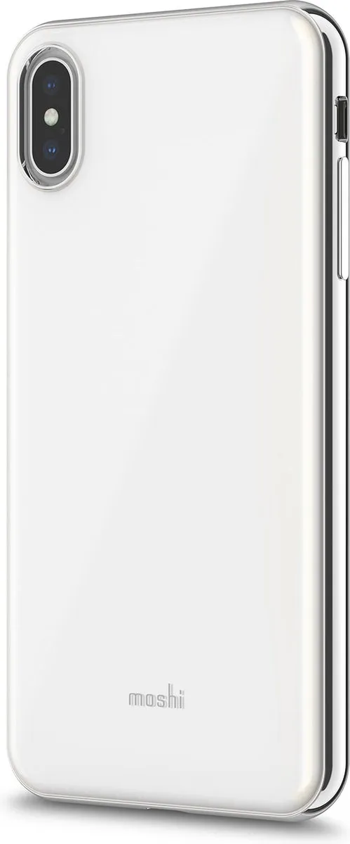 Moshi iGlaze iPhone Xs Max Hoesje - Zilver/Wit - afbeelding 2 van 5