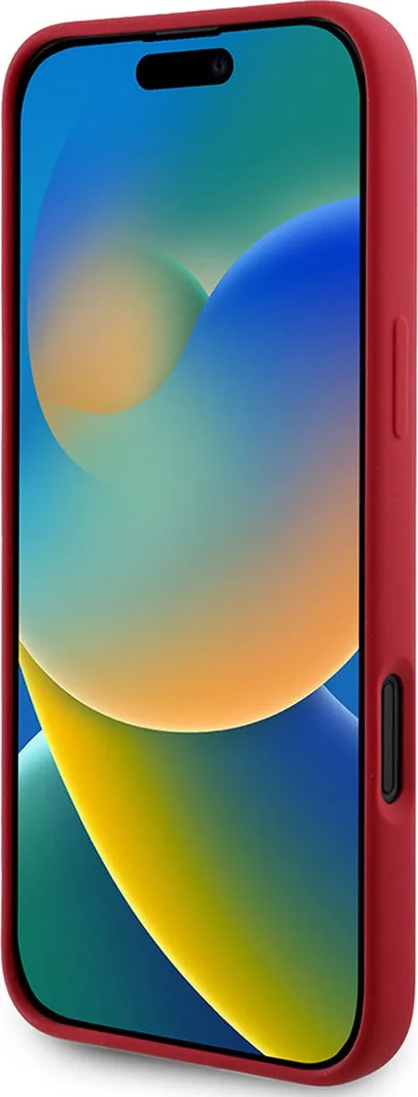 Karl Lagerfeld Backcase Hoesje iPhone 16 - Rood - MagSafe