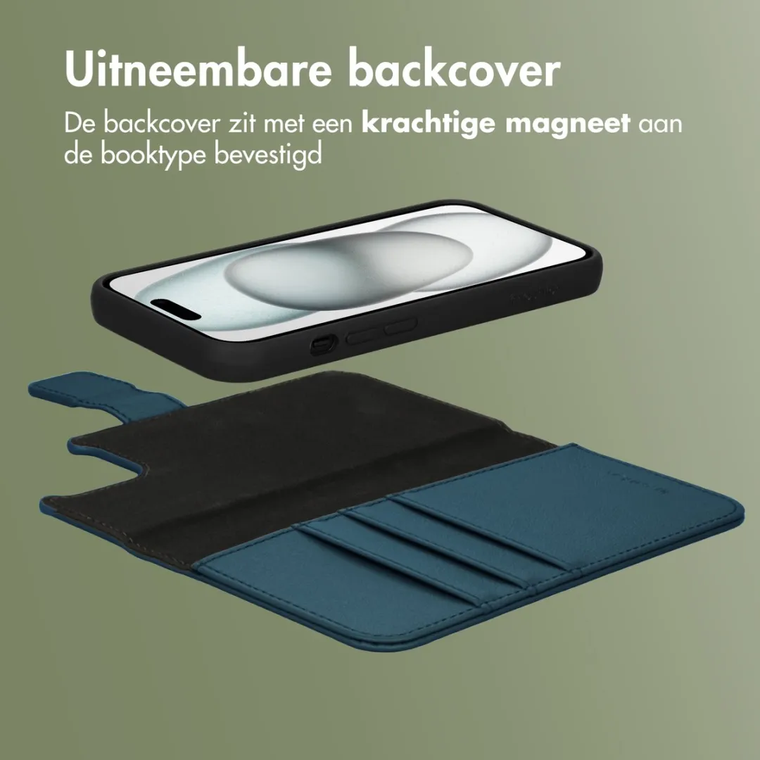 Imoshion iPhone 15 Hoesje 2-in-1 Bookcase - Blauw