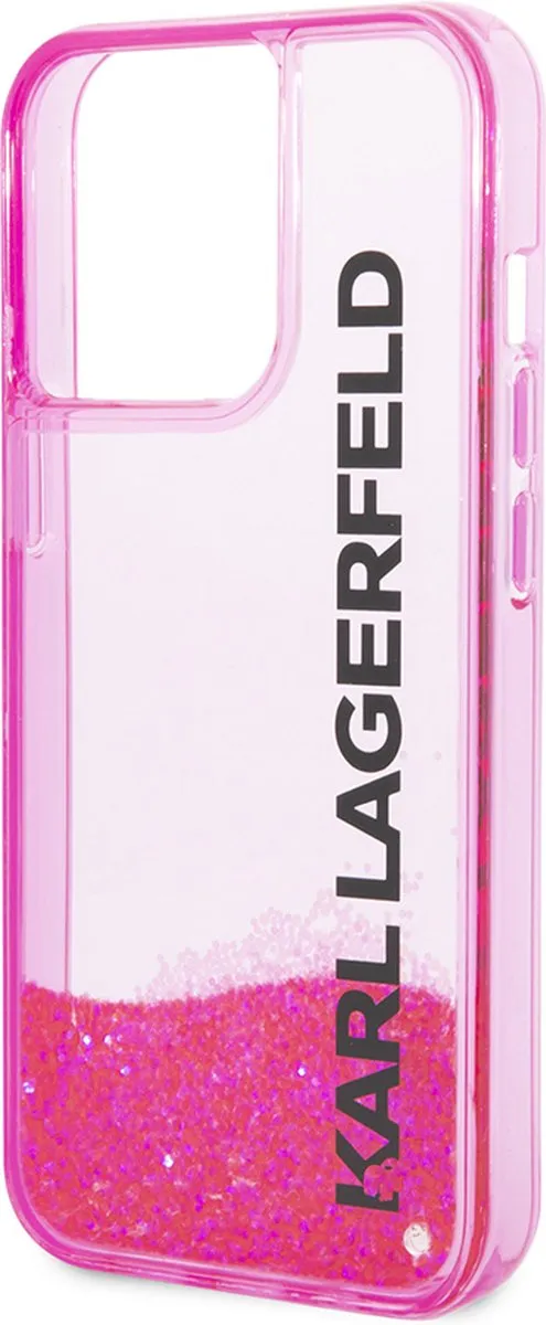 Karl Lagerfeld iPhone 14 Pro Hoesje - Roze