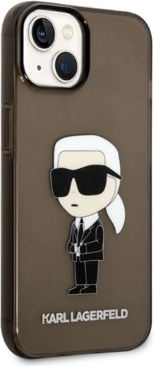 Karl Lagerfeld KLHCP14MHNIKTCK iPhone 14 Plus Hoesje - Zwart