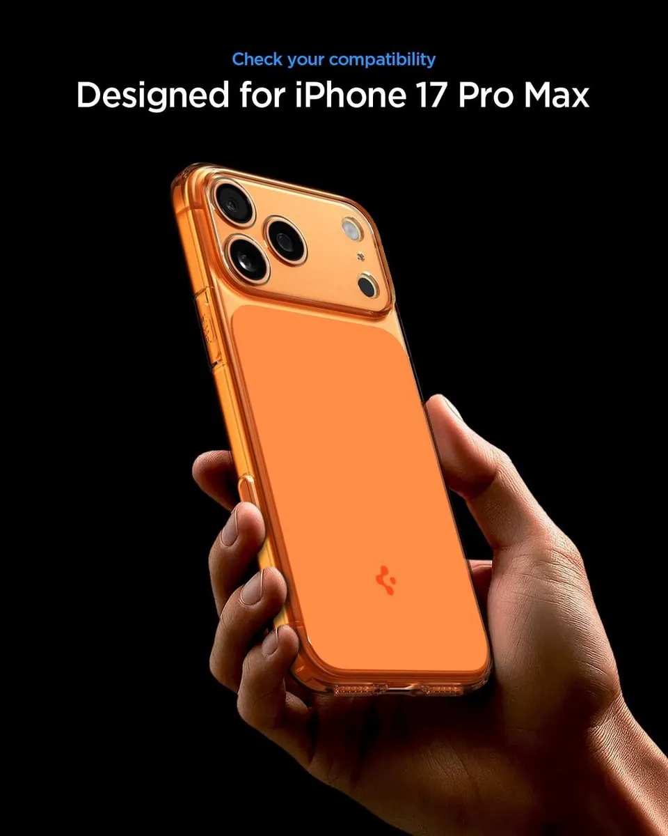 Spigen Ultra Hybrid T Hoesje - iPhone 17 Pro Max - Glossy Orange