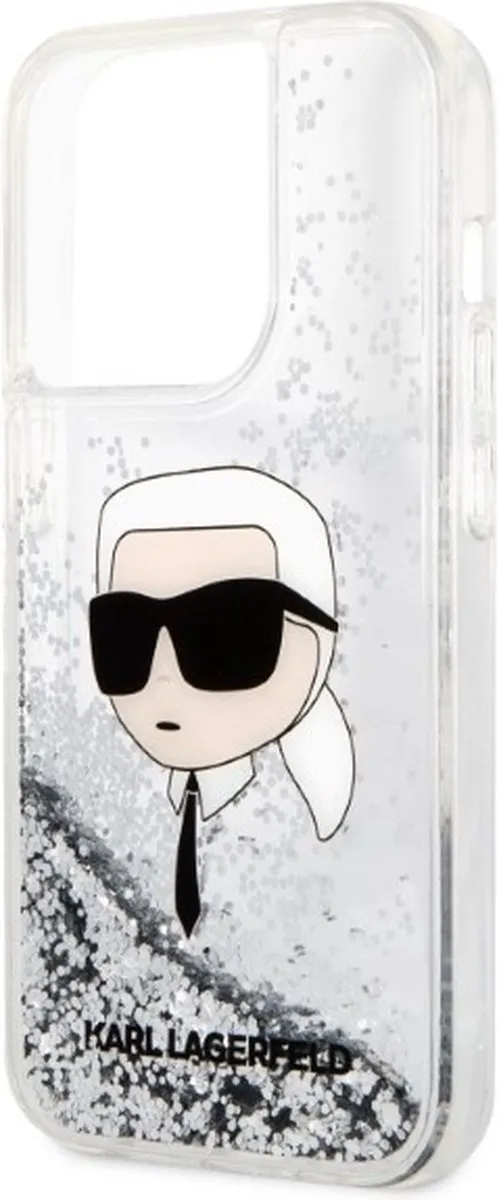 Karl Lagerfeld KLHCP14LLNKHCH iPhone 14 Pro Hardcase - Zilver