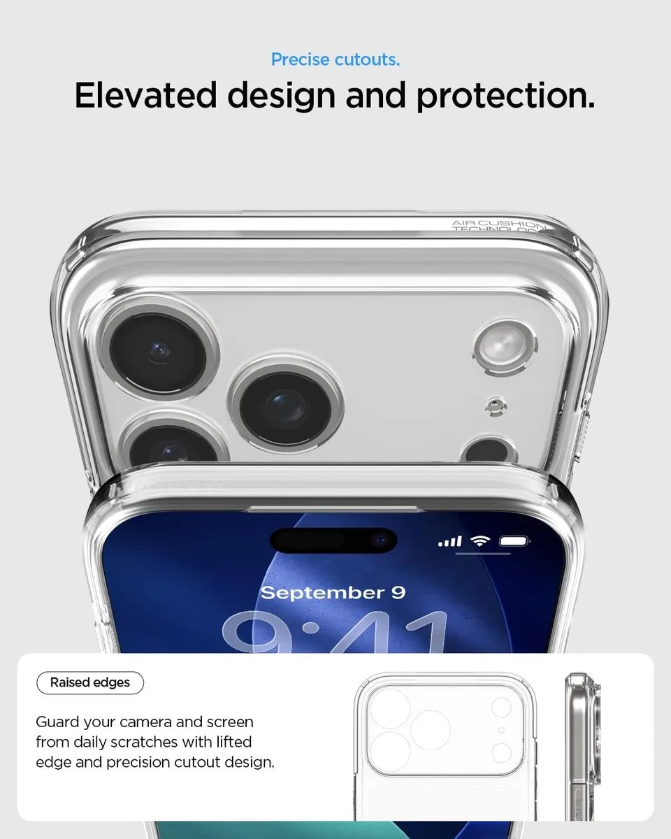 Spigen iPhone 17 Pro Back Cover Hoesje - Transparant