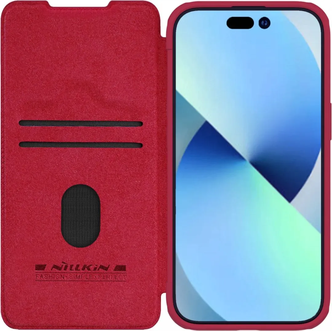 Nillkin Qin Pro Leather Hoesje iPhone 15