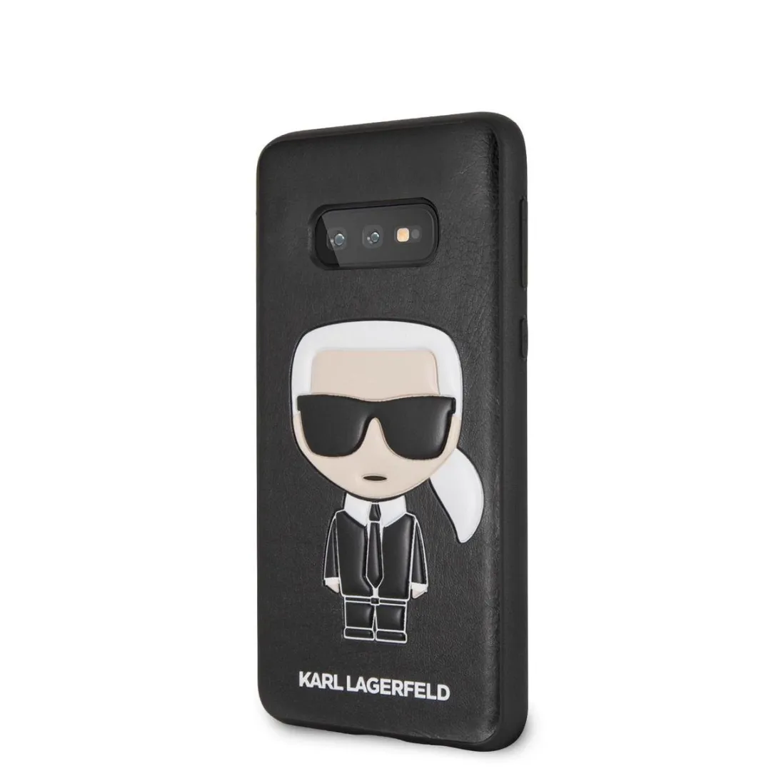 Karl Lagerfeld Ikonik Hoesje S202-12 Galaxy S10e - Zwart