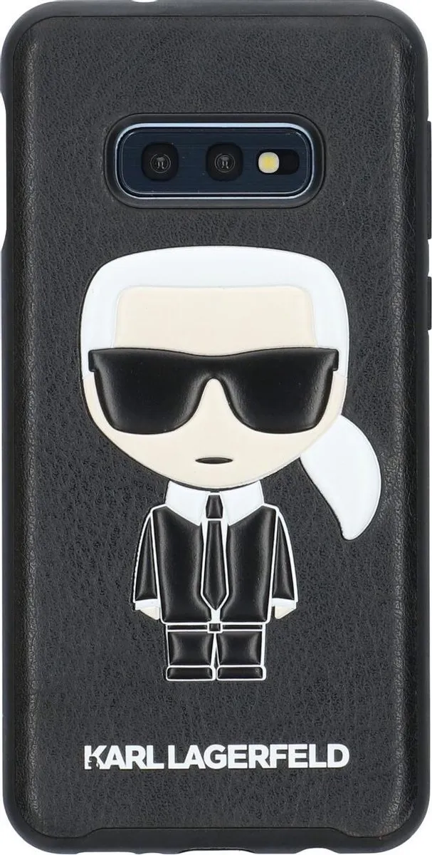 Karl Lagerfeld Ikonik Hoesje S202-12 Galaxy S10e - Zwart