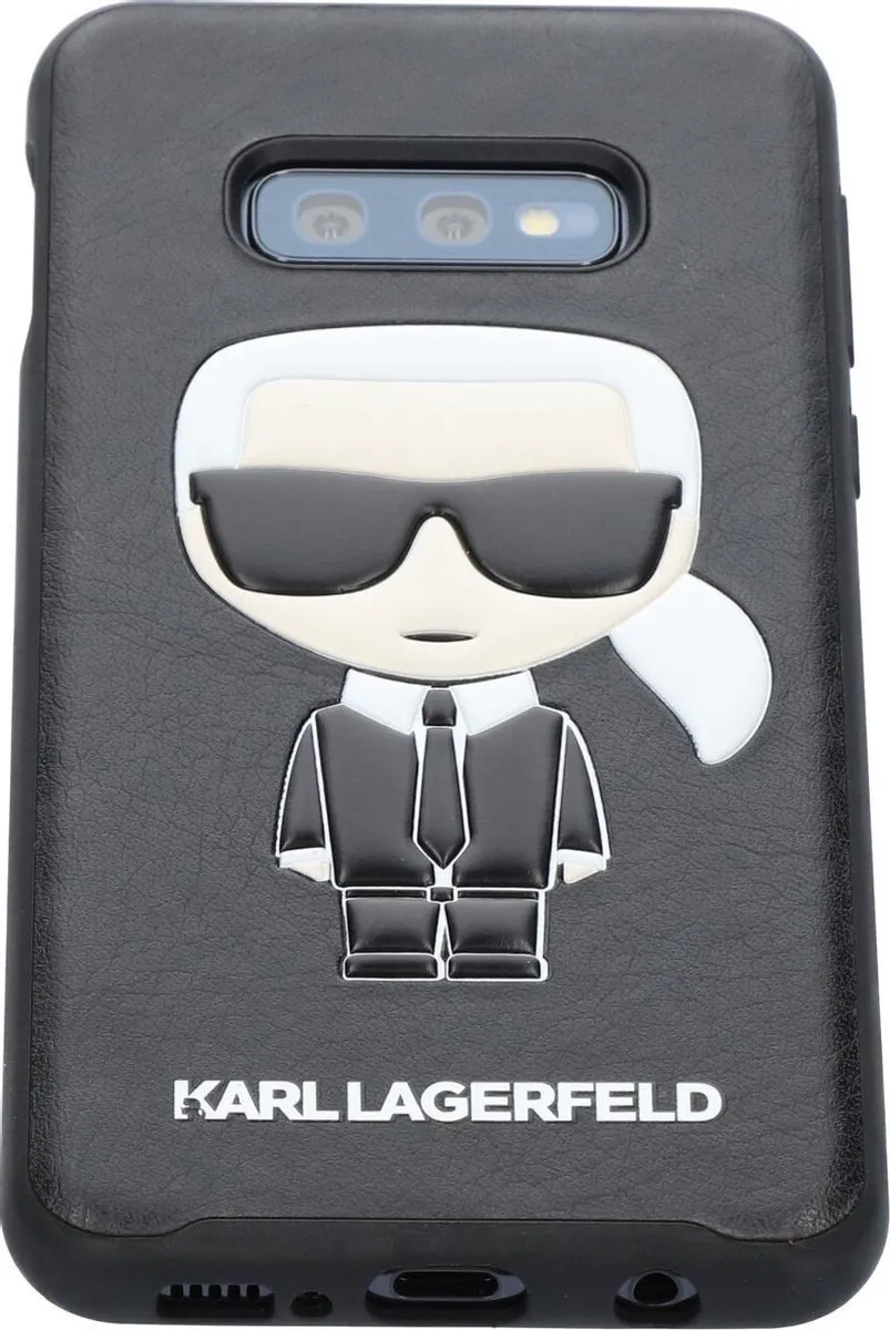 Karl Lagerfeld Ikonik Hoesje S202-12 Galaxy S10e - Zwart